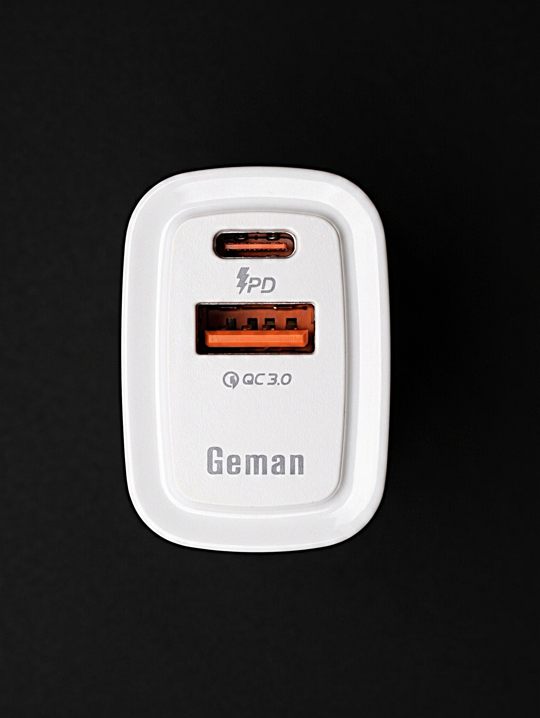 Geman 30W Dual Port Fast Charger (PD+QC) + Cable